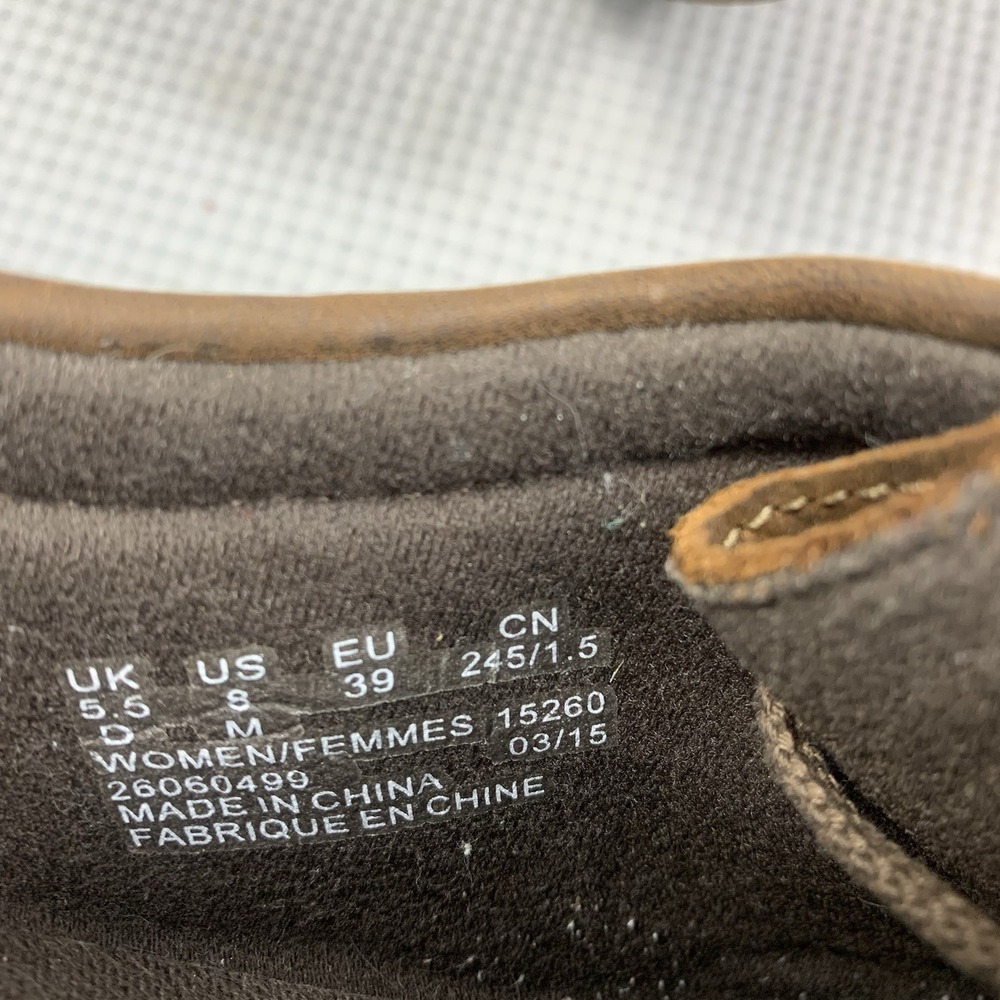 Clarks 15260 Padmore Wallace Beeswax Leather Shoes Brown Women's Size 8 M - Picture 8 of 8